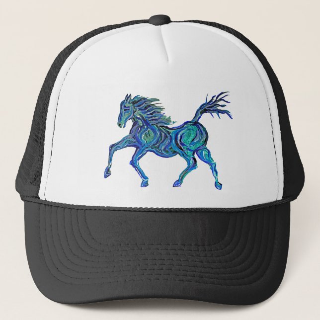 Boné Cavalo Azul Pintado (Frente)