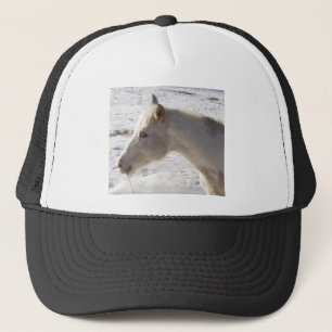 Boné Cavalo Branco na Neve