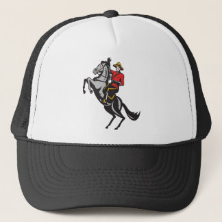 Boné Cavalo de equitação montado canadense do Mountie