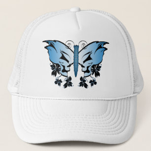 Boné Caveira de Borboleta Azul
