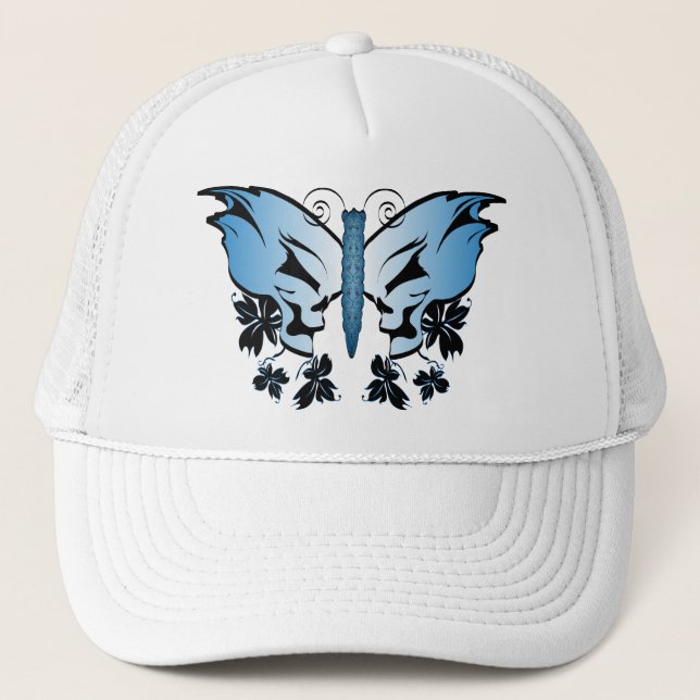 Boné Caveira de Borboleta Azul (Frente)