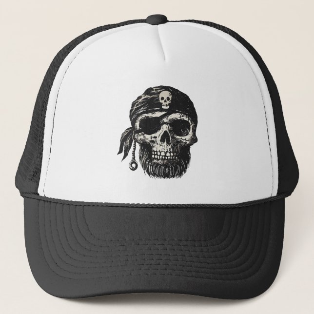 Boné Caveira Pirata (Frente)