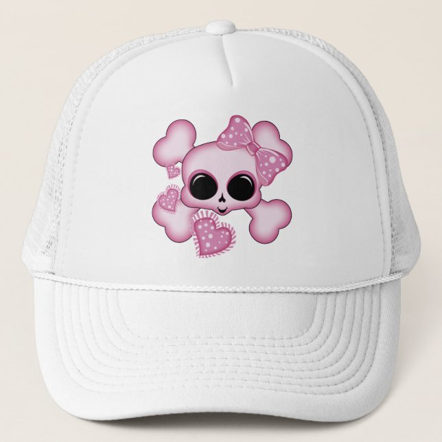 Boné Caveira Rosa Fofa (Frente)