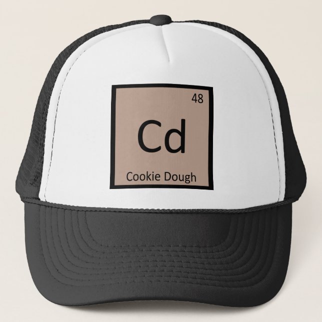 Boné Cd - Massa de Cookie Química Símbolo da Tabela Per (Frente)