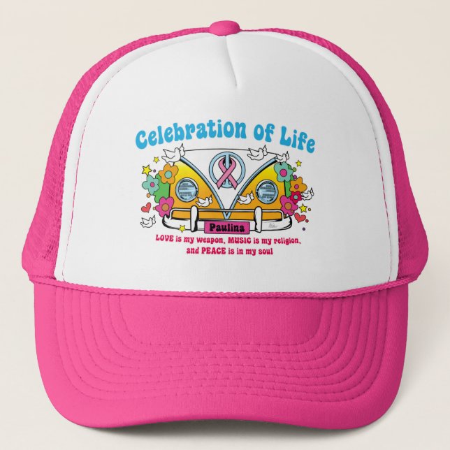 Boné Celebração da vida!  Ballcap (Frente)