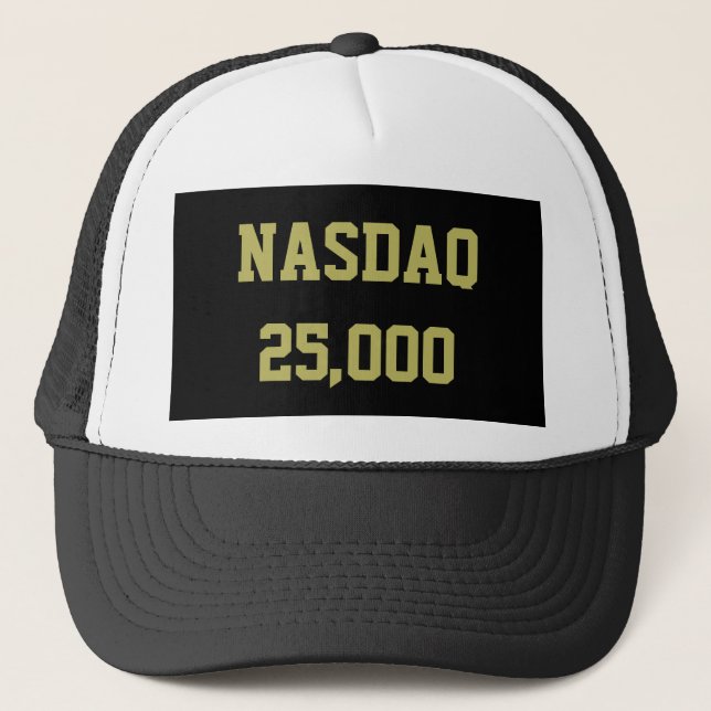 Boné Celebração das 25000 ações da NASDAQ no mercado de (Frente)