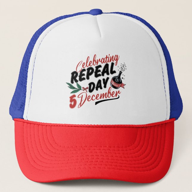 Boné Celebração do Dia de Revogação 5 de dezembro (Frente)