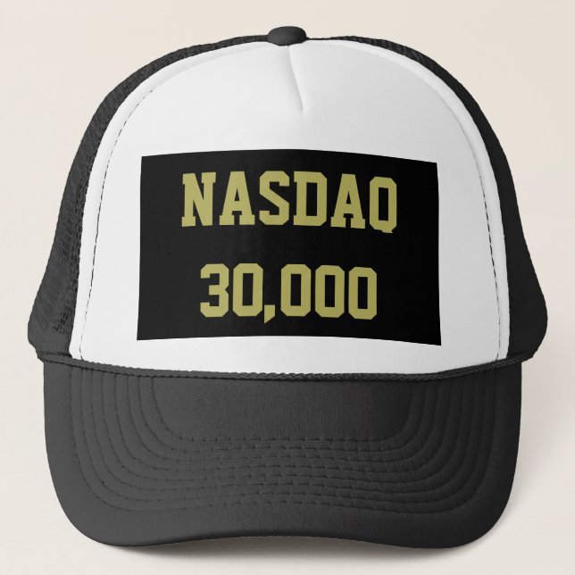 Boné Celebração do NASDAQ 30000 no Mercado de Ações (Frente)