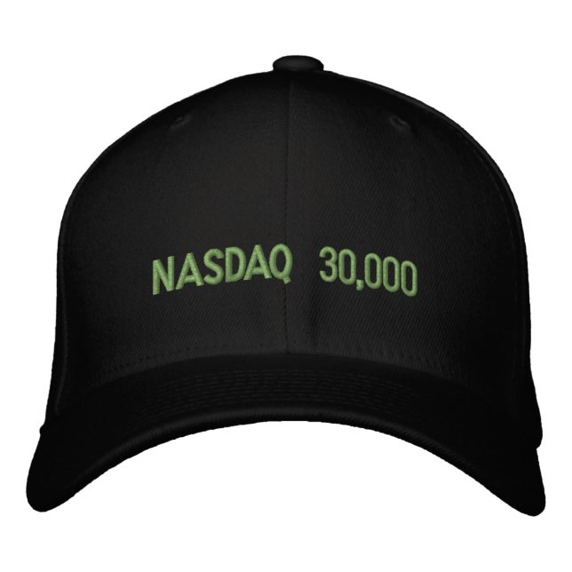 Boné Celebração do NASDAQ 30000 no Mercado de Ações (Frente)