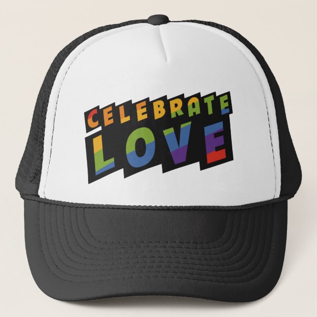 Boné Celebrar chapéus de amor (Frente)