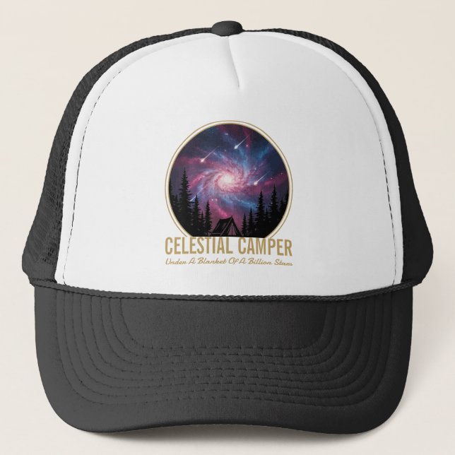Boné Celestial Camper Galaxy Night Scene (Frente)