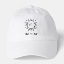Celestial Sun Minimalist Custom Baseball Cap