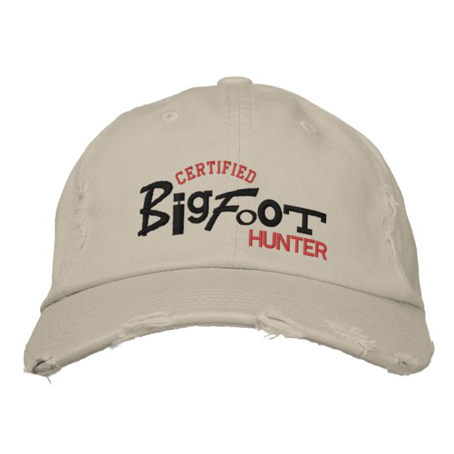 Boné Certified BIGFOT Hunter Halloween Embroiderme Hat (Frente)