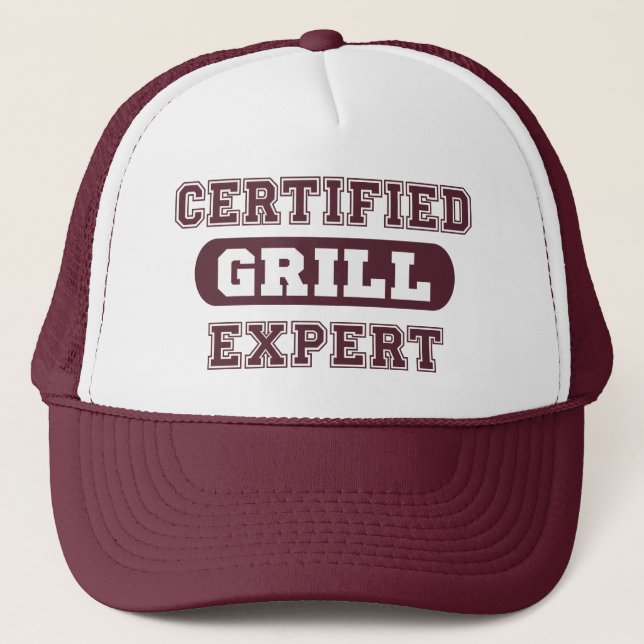 Boné "Certified Grill Expert" masculino (Frente)