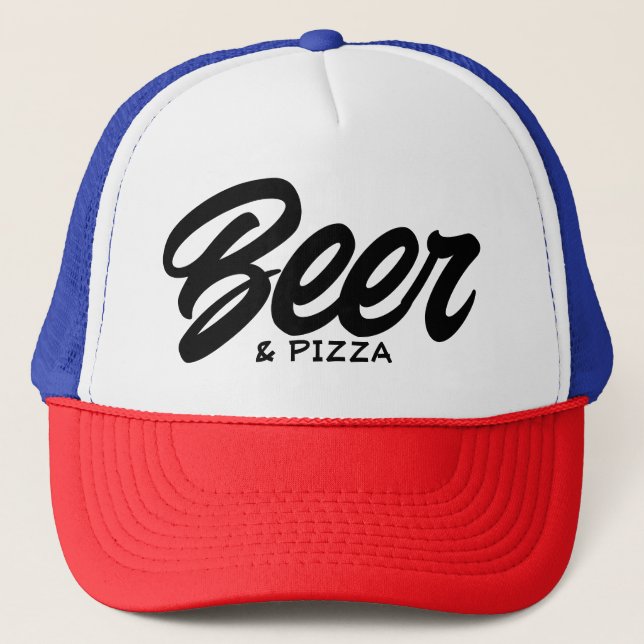 Boné Cerveja e Pizza Trucker Hat (Frente)