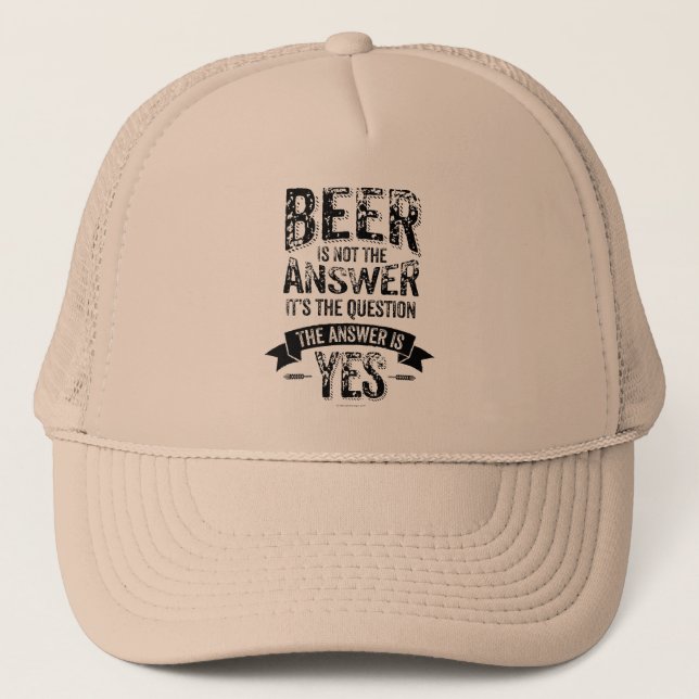 Boné Cerveja Não É A Resposta (Frente)