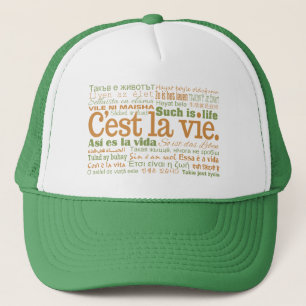 Boné C'est La Vie chapéus