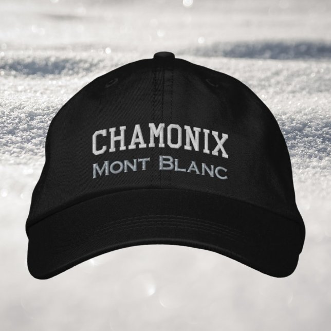 Boné Chamonix France Mont Blanc ski férias de inverno (Criador carregado)