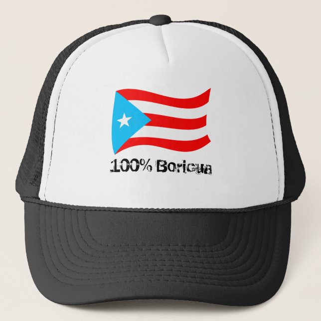 Boné Chapéu 100% do fotorreceptor Boricua (Frente)