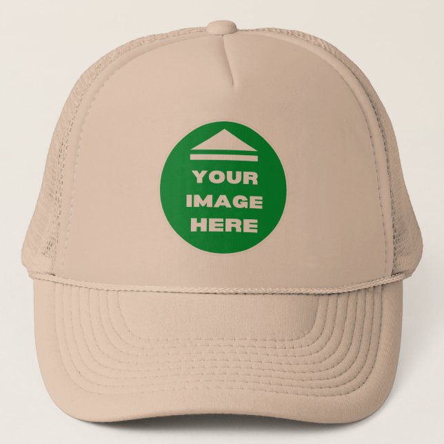 Boné Chapéu - Adicione sua imagem - Khaki - Personaliza (Frente)