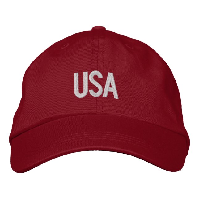 Boné Chapéu Ajustável Personalizado EUA (Frente)