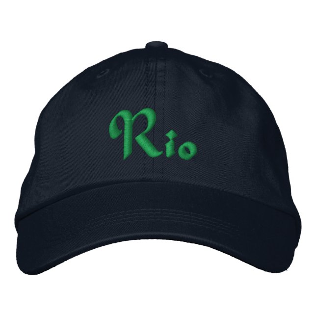 Boné Chapéu Ajustável Personalizado Rio De Janeiro, Bra (Frente)