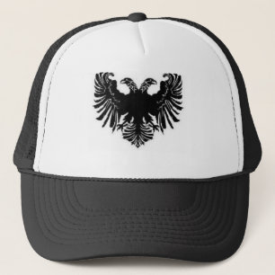Boné Chapéu albanês de Eagle do vintage