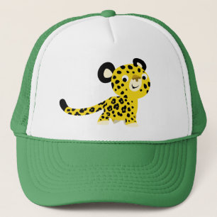 Boné Chapéu amigável do leopardo dos desenhos animado