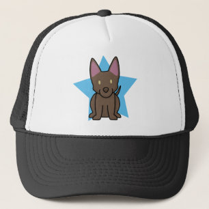 Boné Chapéu australiano do Kelpie da estrela de Kawaii