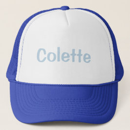 Boné Chapéu Azul Branco Colette