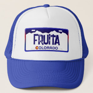Boné Chapéu azul de matrícula Fruita Colorado