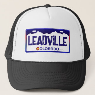 Boné Chapéu azul de matrícula Leadville Colorado