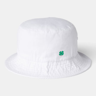 Boné Chapéu balde branco Lucky 4 Leaf Irish Clover