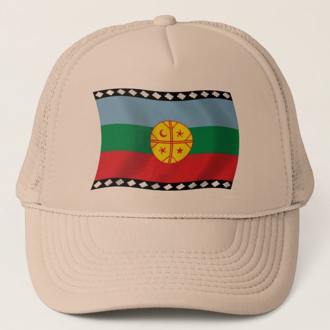 Boné Chapéu Bandeira Mapuches (Frente)