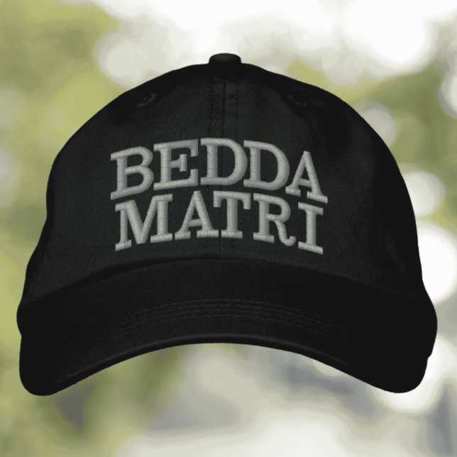 Boné Chapéu Bordado (Bedda Matri Funny Embroidered Sicilian Hat - Sicily Saying Oh My God)