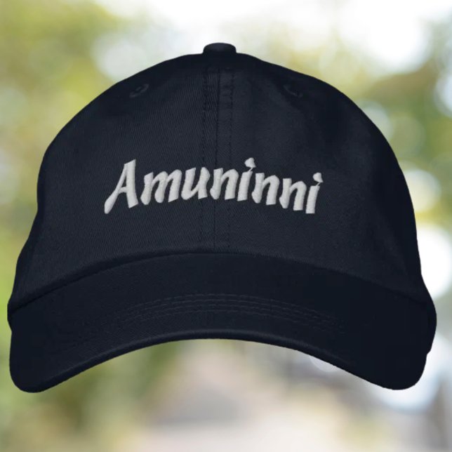 Boné Chapéu Bordado Amuninni (Amuninni Embroidered Hat - Let's Go in Sicilian)
