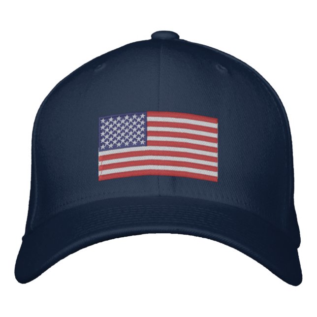 Boné Chapéu Bordado Bandeira Americana (Frente)