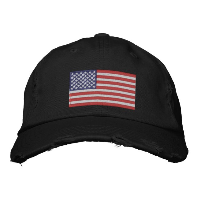 Boné Chapéu Bordado Bandeira Americana (Frente)