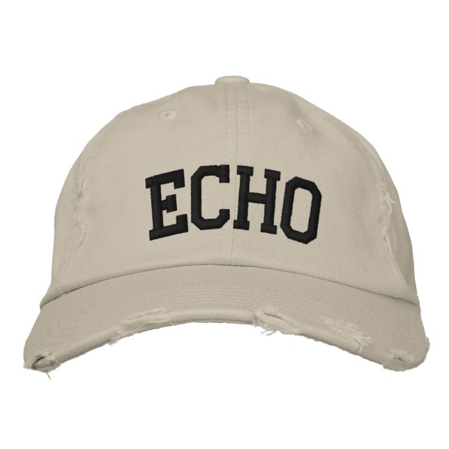 Boné Chapéu bordado de eco (Frente)