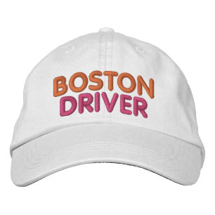 Boné Chapéu Bordado de Motorista de Boston