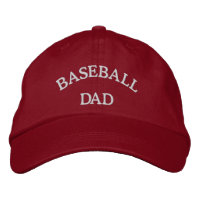 Chapéu bordado pelo Pai de beisebol