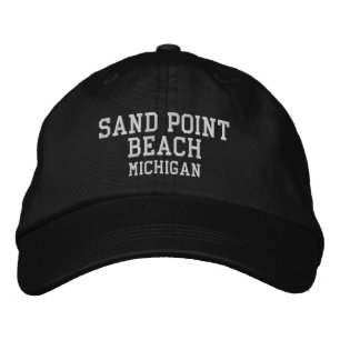 Boné Chapéu Bordado Praia Sand Point Michigan
