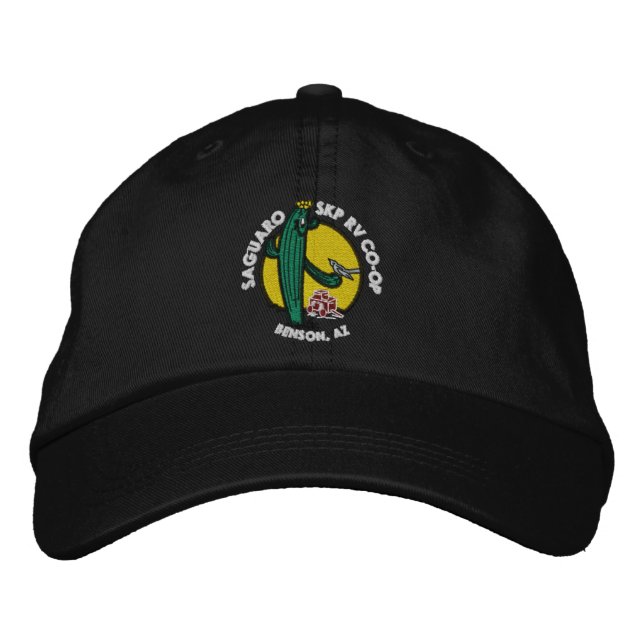 Boné Chapéu Bordado - Preto (Frente)