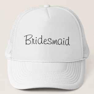 Boné Chapéu Branco de Bridesmaid