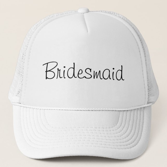 Boné Chapéu Branco de Bridesmaid (Frente)
