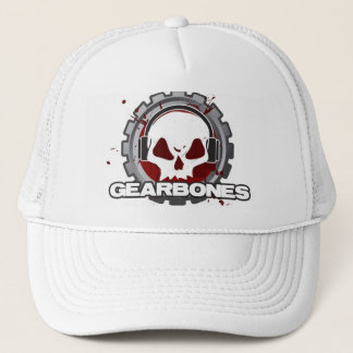 Boné Chapéu branco do camionista de GearBones