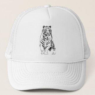 Boné Chapéu branco esplêndido do tigre
