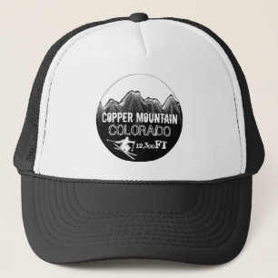 Boné Chapéu branco preto do esqui de Colorado da