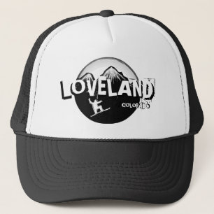 Boné Chapéu branco preto do snowboarder de Loveland
