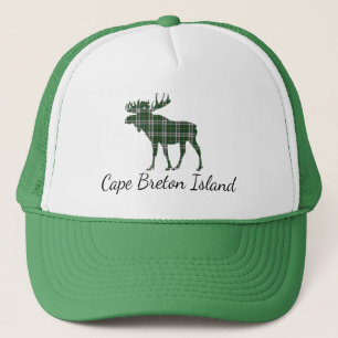 Boné Chapéu bretão do tartan dos alces da ilha do cab